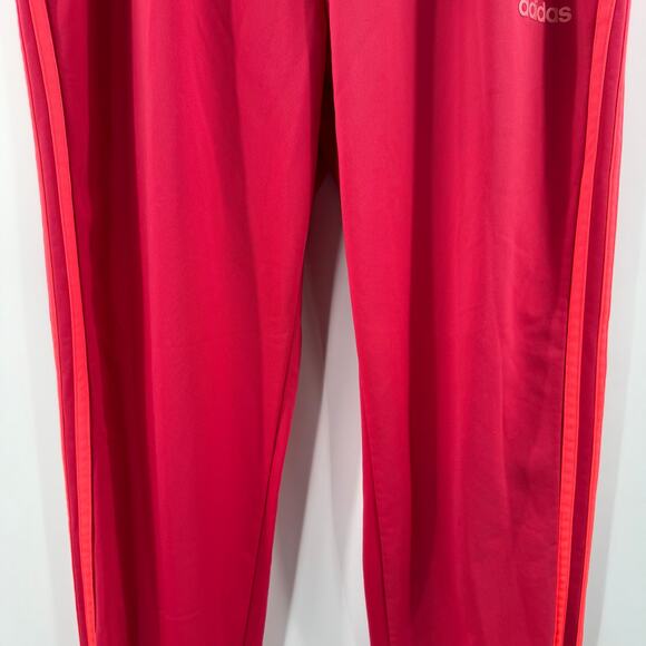 Adidas Essentials Jogger Large Track Pant Pull On Power Pink Three Tricot Stripe - Picture 7 of 13